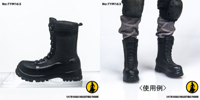 TYM】TYM163 1/6 Man Military Boots ミリタリーブーツ ブラック 1/6