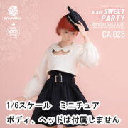 【WorldBox】CA026 1/6 Black Sweet Party 女性 帽子＆シャツ＆スカート＆ブーツ 1/6スケール 女性コスチューム セット