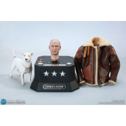【DID】E60071 Accessory Kit of General Patton アメリカ陸軍 パットン将軍用拡張 ベースセット ヘッド＆ジャケット＆犬付属