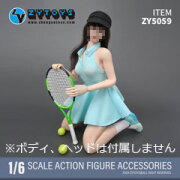 【ZYTOYS】ZY5059 テニスガール セット 女性ドール用 テニスプレーヤー ラケット 1/6スケール 女性コスチューム