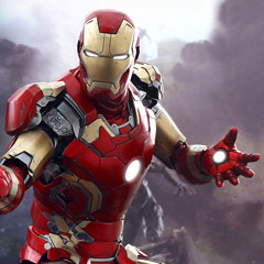 【ホットトイズ】 『アベンジャーズ／エイジ・オブ・ウルトロン』１／４スケールフィギュア　アイアンマン・マーク４３