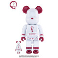 【MEDICOM TOY × Penguin Toys】BE@RBRICK - FIFA WORLD CUP QATAR 2022 (TM) OLP WHITE CHROME 100% & 400%