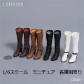 【CDToys】CD080 A/B/C/D Female Solid High Heels Mid-Boots 女性ドール用ロングブーツ 1/6スケール 女性用シューズ