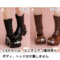 【WorldBox】GS008 B/Y Girl's Shoes Boots ブルドーザーブーツ 女性ドール用ブーツ 1/6スケール 女性用シューズ