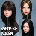 【JKTOYS】K-007 ABC 1/6 Head Sculpture Milly ミリー 1/6スケール 植毛 眼球可動 女性ヘッド