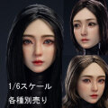 【W TOYS】WT-004A/B/C 1/6 Xiaoru Headsculpt(Heavy Makeup) シャオルー 眼球可動 1/6スケール 植毛 女性ヘッド