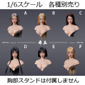 【YMtoys】YMT112 A/B/C/D/E/F Xiyu 1/6 Movable Eye Female Headsculpt 眼球可動 1/6スケール 植毛 女性ヘッド
