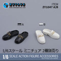 【ZYTOYS】ZY1047 A/B Closed Toe Half Slippers 1/6 女性ドール用スリッパ 1/6スケール 女性用シューズ