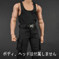 【ZYTOYS】ZY16-12 Black vest combat trousers 1/6スケール 男性用コスチューム
