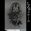 【ZYTOYS】ZY5007 Men's black leather clothing suit 1/6スケール 男性スーツ＆帽子＆シューズ