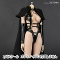 【ZYTOYS】ZY5044 Ladies Suit Set 女性ドール用セクシーファンタジー服 黒 1/6スケール 女性コスチューム