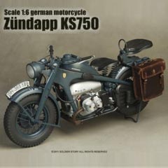 【Soldier Story】1/6 WW.II : ZUNDAPP KS 750 MOTORCYCLE  ドイツ国防軍 ツェンダップKS750 オートバイ