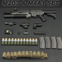 【Soldier Story】1/6 M203 & M4A1 set M203グレネードランチャー&M4A1カービン セット