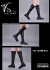 【VICKY SECRET toys】VStoys 22XG96ABC Sheepskin boot ロングブーツ 1/6スケール 女性フィギュア・ドール用シューズ