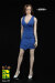【AFS】A017 ABCDE Women's slim dress 女性スリムドレス＆ハイヒール 1/6スケール 女性用コスチュームセット