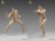 【AlertLine】AL100045/Al10046 MALE ACTION BODY 1/6スケール 男性ボディ素体 デッサン人形