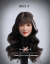 【BOOK MEN TOYS】BM01 A/B/C/D 1/6 Female Head Sculpture with Movable Eyes 1/6スケール 植毛 眼球可動 女性ヘッド