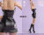 【WorldBox】CA019 Bodycon Dress Set 女性 ブラック ボディコン ドレス ロングブーツ 1/6スケール 女性コスチューム