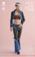 【WorldBox】CA021 1/6 Retro Patchwork Denim Suit 女性 シャツ＆パンツ＆ハイヒール 1/6スケール 女性コスチューム セット
