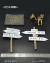 【DID】E60072 1/6 Signs Accessory Kit WW2 ドイツ案内標識＆ジャーマンシェパードドッグ 犬 ジオラマセット