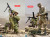 【DID】E60073G/E60073Y 1/6 Tripod For MG42 (Green / Sand) WW2ドイツ軍 MG42用トライポッド 1/6スケール 重機関銃用三脚