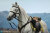 【DID】E60086 U.S. Civil War White War Horse (Standing) アメリカ南北戦争 騎馬 白馬 ホワイト 鞍付 （スタンディング）