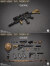 【EASY&SIMPLE】06046 NSWDG Assault Rifle Chronology DEVGRU用武器 1/6スケール アサルトライフル＆タクティカルヘルメットセット