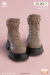 【WorldBox】GS004 G/Y/B Girl's Shoes Thick-soled Boots 女性ドール用ブーツ 1/6スケール 女性用シューズ