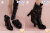 【WorldBox】GS011-B Studded Motorcycle Boots Black スタッドモーターサイクルブーツ 女性ドール用ブーツ 1/6スケール 女性用シューズ