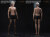 【Mojoy】MJ-DD01H / MJ-DD02H スリム 1/6スケール シームレス男性ボディ デッサン人形 （眼球可動男性ヘッド&スタンド付属）
