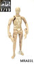 【MR.FIGURE】MRA031 1/12 Man Body 1/12アクションフィギュアボディ デッサン人形 1/12スケールフィギュア 男性ボディ素体
