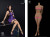 【星漫 STAR MAN】MS-010B 1/6 Purple Tight Strap Dress Version 幻想レディ 1/6スケールシームレスボディ 女性フィギュア