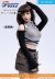 【TOYSCENTRE】TCT-033B 1/6 American Hot Girl T-shirt Work Dress off-shoulder Fashion Trend Suit
