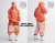 【WorldBox】CA011 orange/purple 1/6 SKI Suit Clothing set 女性 スキースーツ 防寒具 1/6スケール 女性コスチューム セット