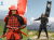 【DID】XJ80016A / XJ80017A 1/12 Palm Hero Japan Sengoku Soldier - Red / Black 戦国武将 侍 武士