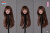 【Z6TOYS】ZC016 A/B/C/D/E/F 1/6 Movable Eye Beauty Headsculpt 1/6スケール 植毛 眼球可動 女性ヘッド