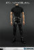 【ZYTOYS】ZY5007 Men's black leather clothing suit 1/6スケール 男性スーツ＆帽子＆シューズ