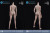 【ZYTOYS】ZY-B008 / ZY-B009 Chested White-Muscled Female Body 1/6スケール 女性フィギュアボディ素体 デッサン人形