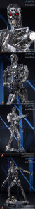 【ホットトイズ】QS#002 『ターミネーター』１／４スケールフィギュア　Ｔ-８００エンドスケルトン
