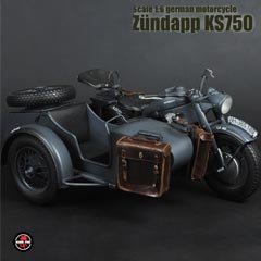 【Soldier Story】1/6 ZUNDAPP KS750 MOTORCYCLE  ドイツ国防軍 ツェンダップKS750 オートバイ サイドカー付