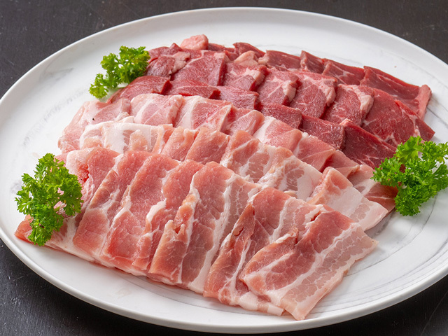 焼肉セット(牛バラ豚バラ)800g