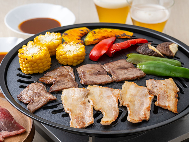 焼肉セット（牛バラ豚バラ）800g 食べ方1