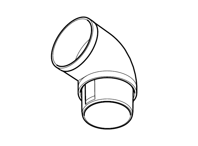 トステムΦ40雨樋９２°エルボＰＴＡＮ１３１