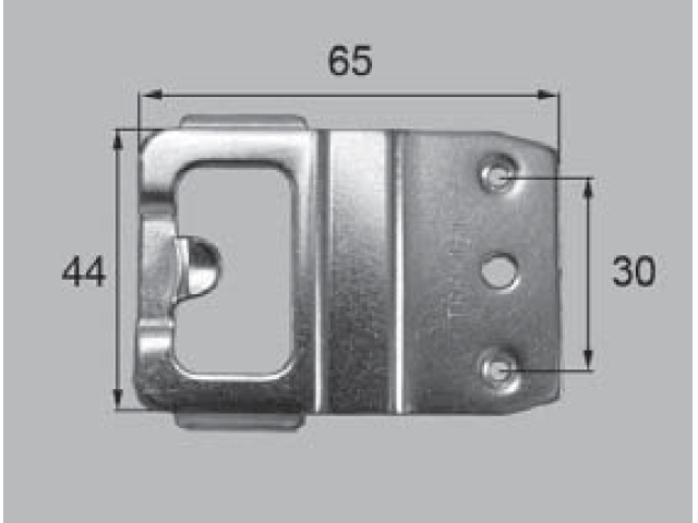トステム アトモス2 PG障子テラス戸用 クレセント受け TRP161 全長65ミリ 【ネコポス可】