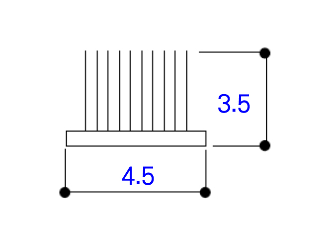 フィン付きモヘア４.５×３.５Ｋ２７１３０