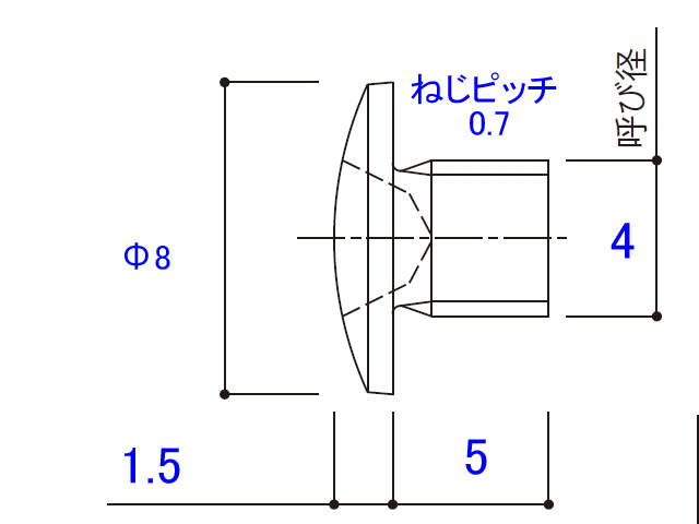 薄バインド小ねじ 4×5 MS-4005 【ネコポス可】