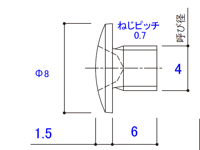 薄バインド小ねじ 4×6 MS-4006 【ネコポス可】