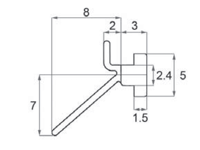 トステム ビル用網戸 虫除けゴム 5×11 BMPT80