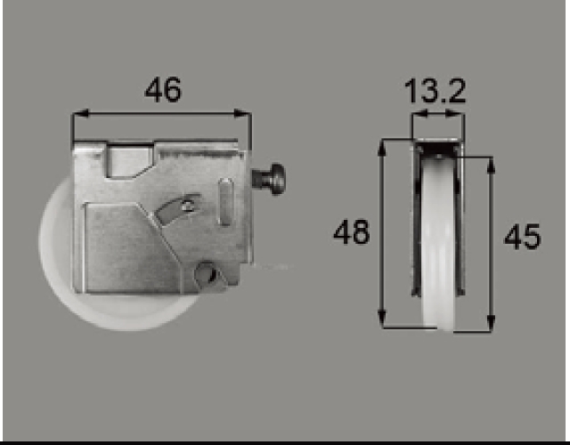 新日軽 ビル用サッシ戸車 LC1106 (SVE72S01)