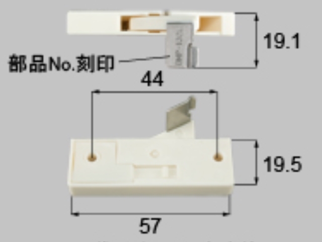 トステムビル用網戸振れ止めBMP132（メール便可）